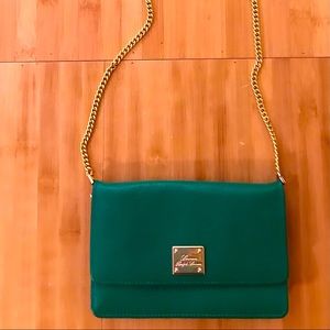 Ralph Lauren green / gold cross body